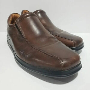 Cole Haan Mens Nike Air Brown Leather Slip-on Loafers size 9M.